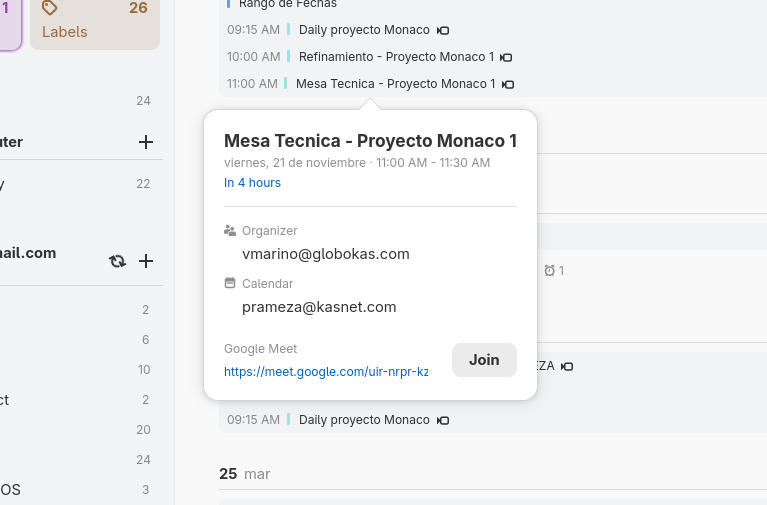 Event details popover